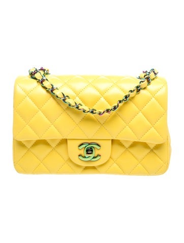 Classic Rainbow Rectangular Mini Flap Bag