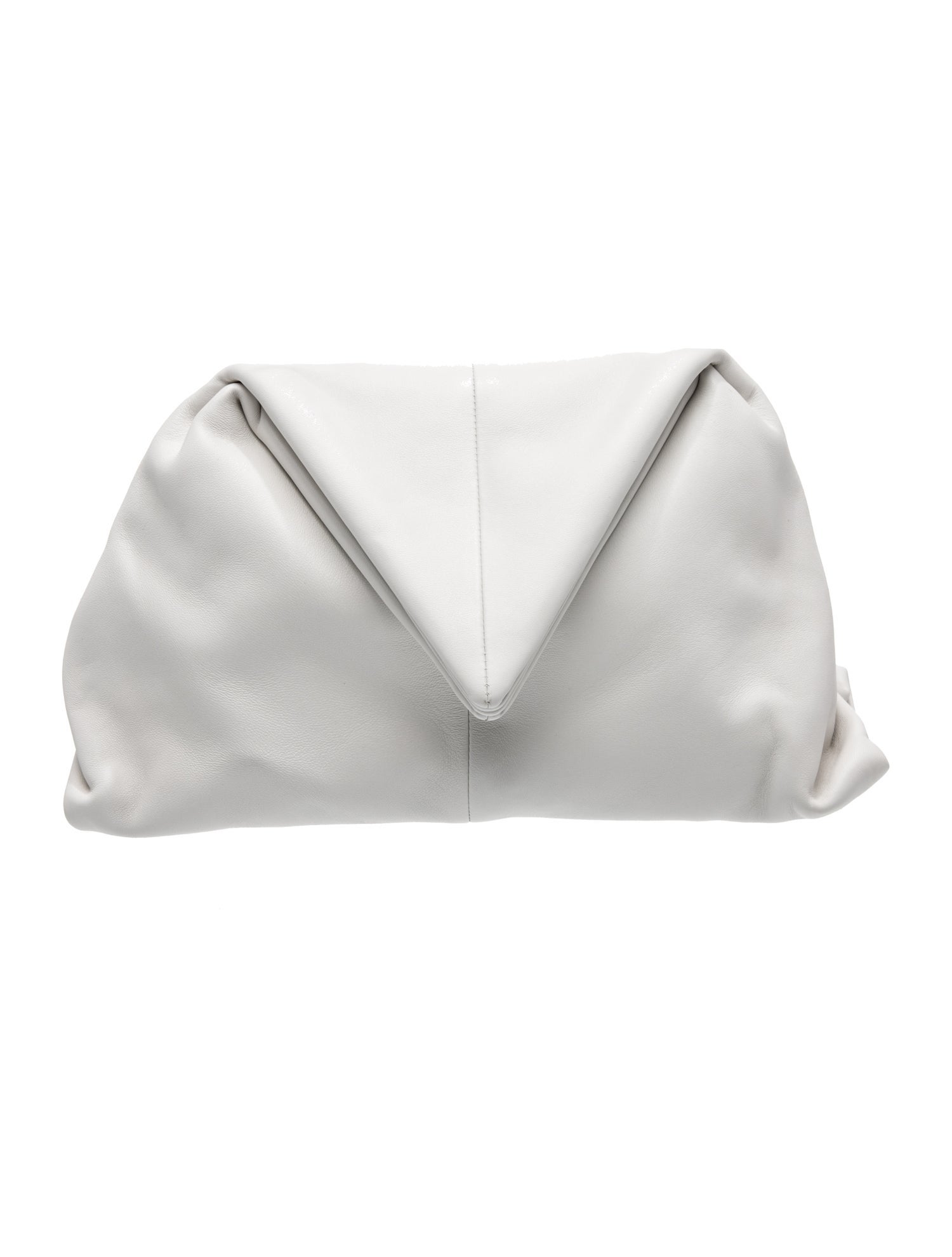Leather Trine Clutch Bag
