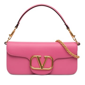 Calf Leather Medium Calfskin VLogo Loco Satchel