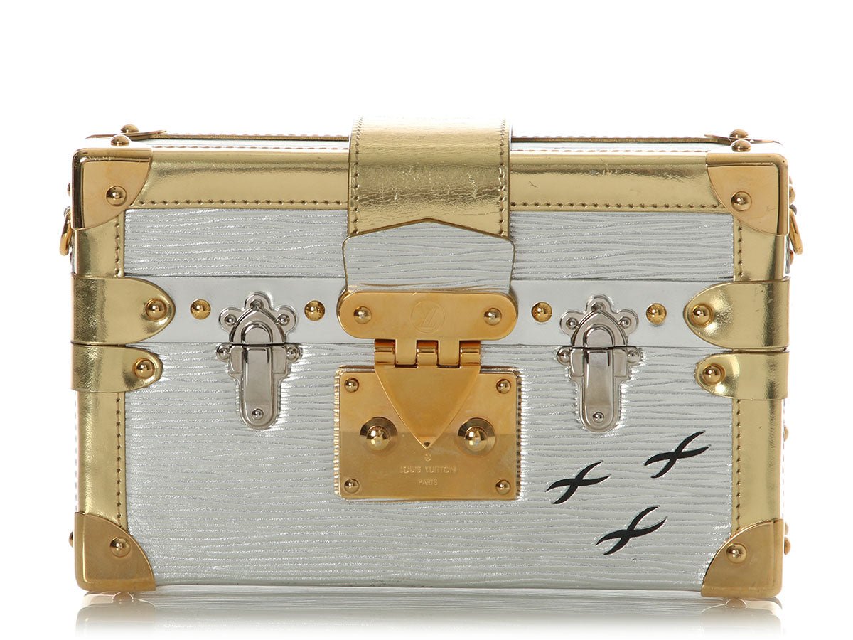 Louis Vuitton Louis Vuitton Silver and Gold Epi Petite Malle