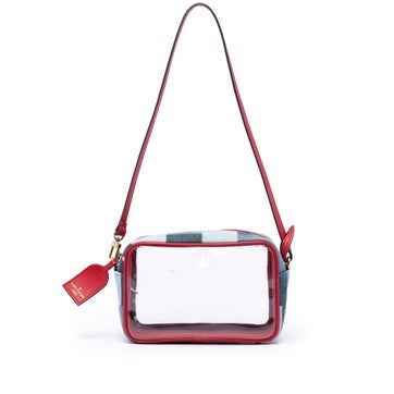 Denim Monogram Denim Patchwork Beach Pouch