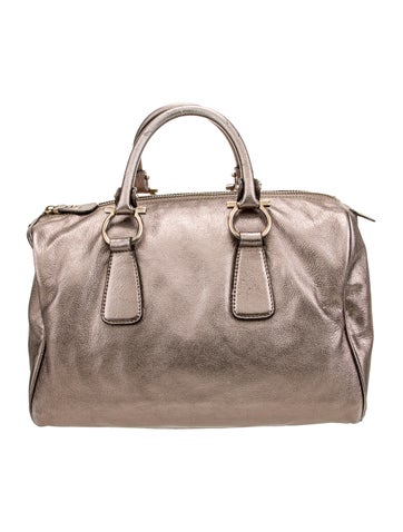 Salvatore Ferragamo Leather Top Handle Bag
