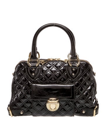 Patent Leather Top Handle Bag