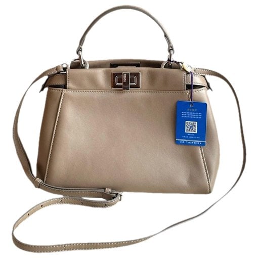 Peekaboo leather handbag