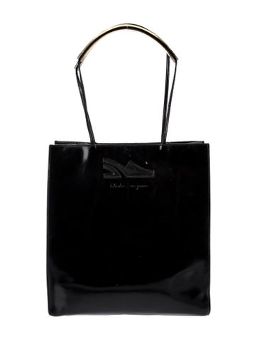 Salvatore Ferragamo Patent Leather Evening Bag Vintage