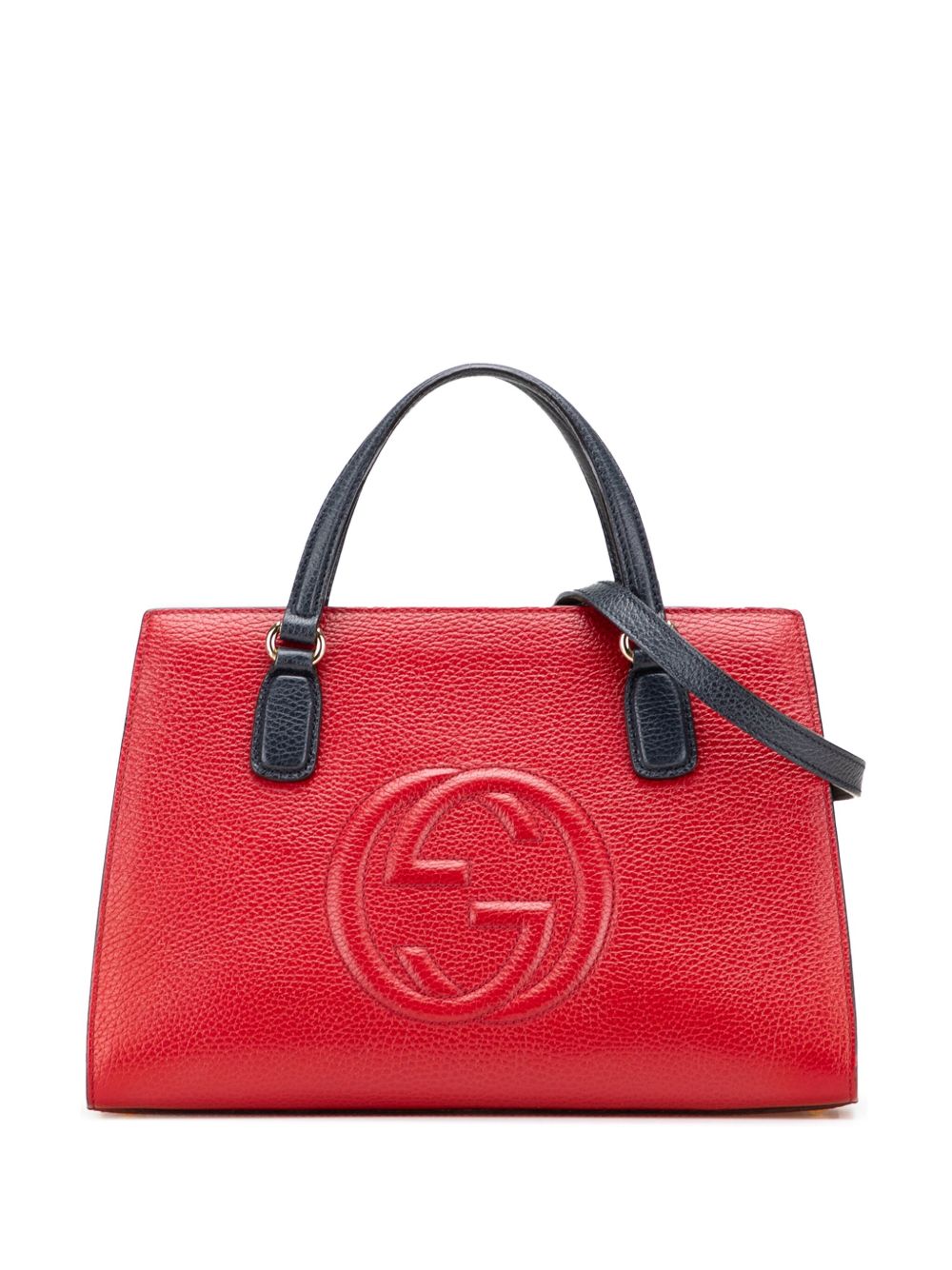 2016-2025 Medium Tricolor Pebbled Calfskin Soho Convertible Top Handle Bag satchel