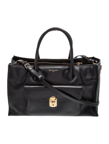 Leather Top Handle Bag