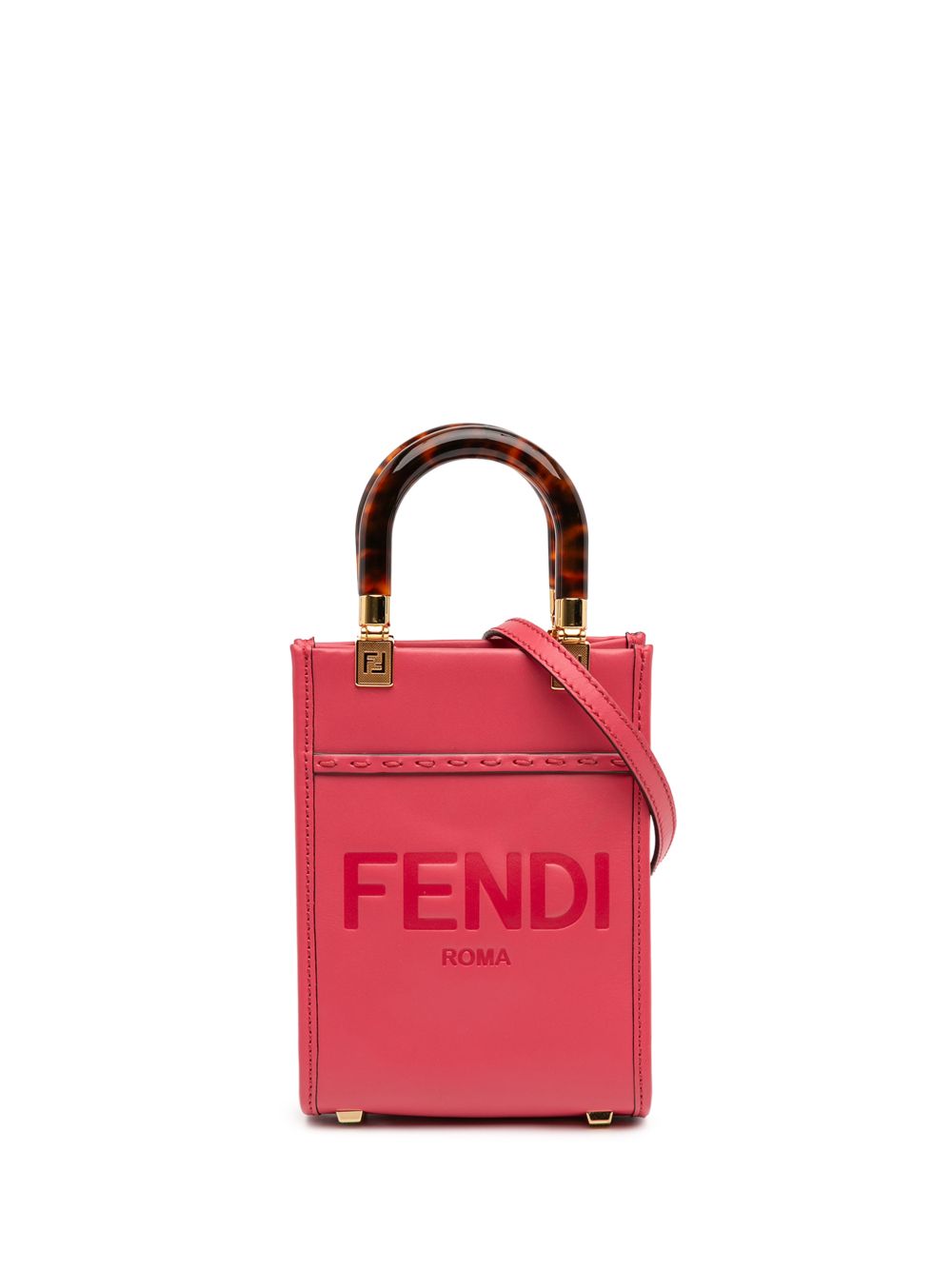 Fendi 2010-2025 Mini Leather Sunshine Shopper Tote satchel