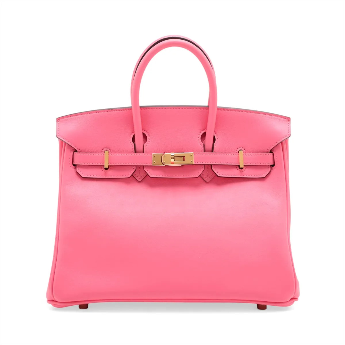 Hermès Birkin 25 Le Tournay Veau Swift Rose Azalee Gold Metal Fittings