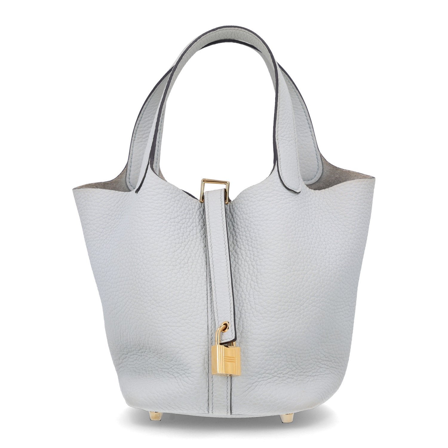 Hermes Taurillon Clemence Picotin Lock 18 PM Bleu Pale