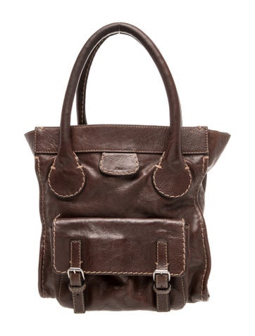 Leather Shoulder Bag Large
