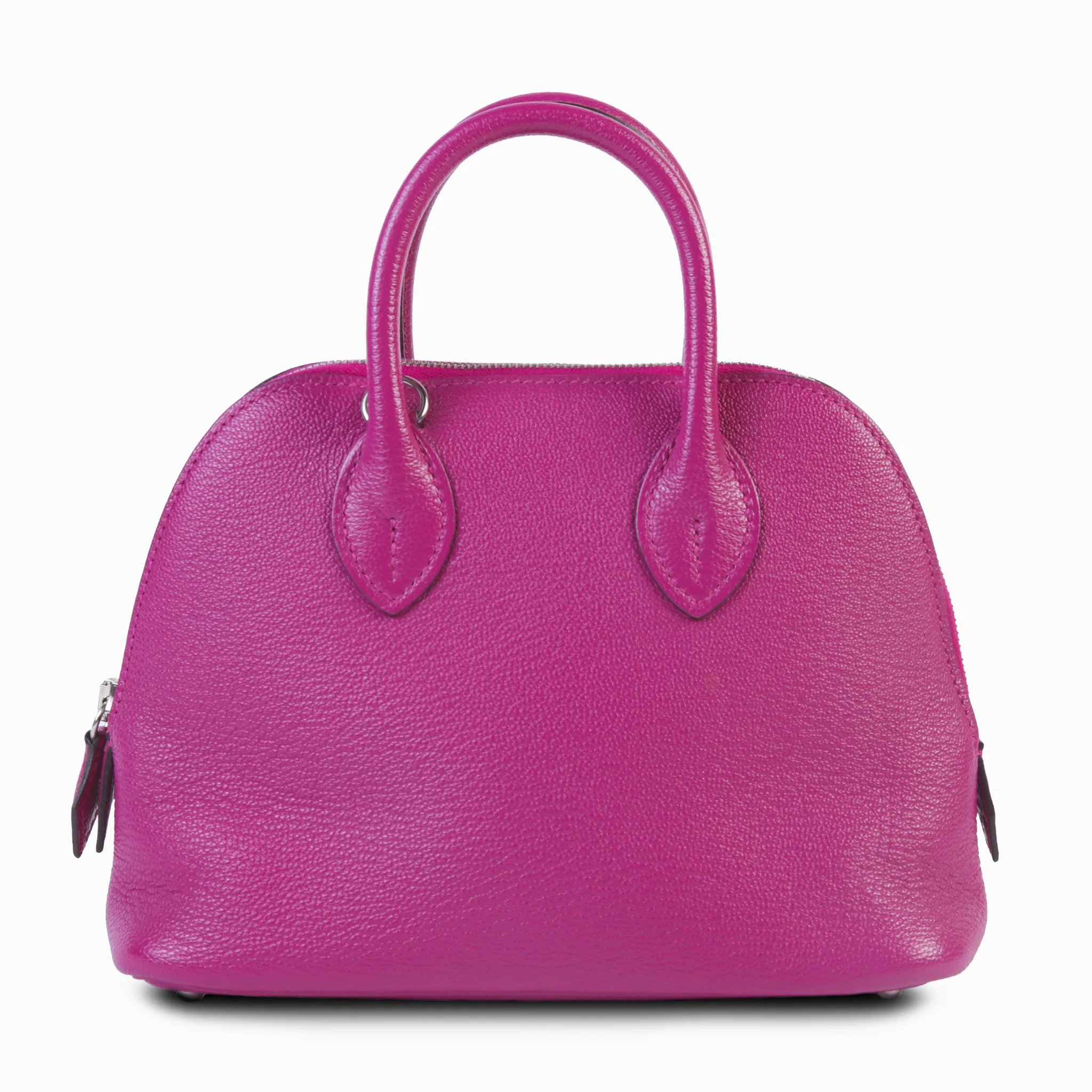 Very Good ( Rank A) HERMÈS Mini Bolide 1923 Rose Purple (L3) Chamkila Palladium hardware A (2017)