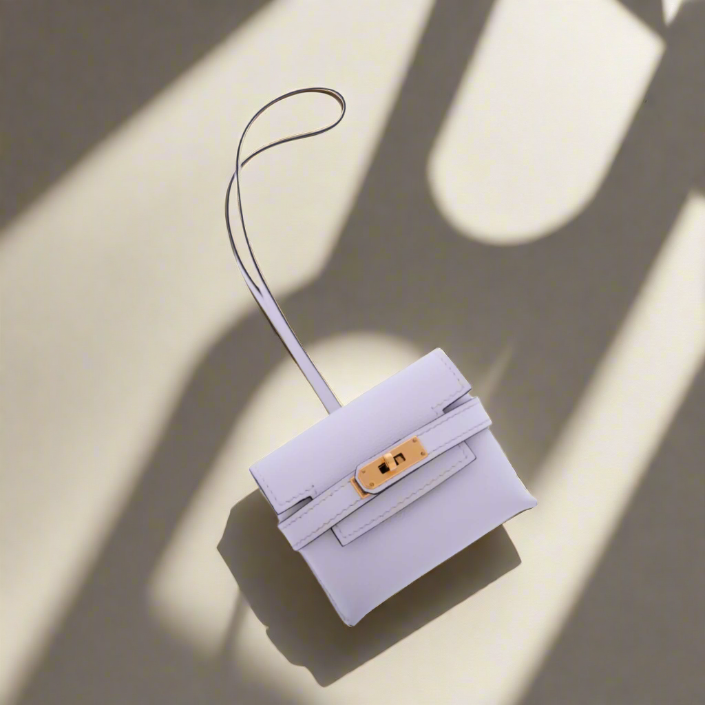 Hermes Hermès Kelly Festival Charm White Swift Gold Hardware