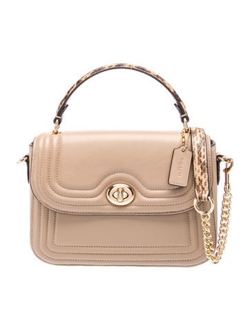 Leather Top Handle Bag