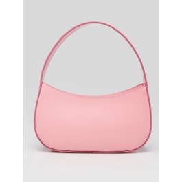 Mansur Gavriel Flamingo Pink Leather BonBon Shoulder Bag