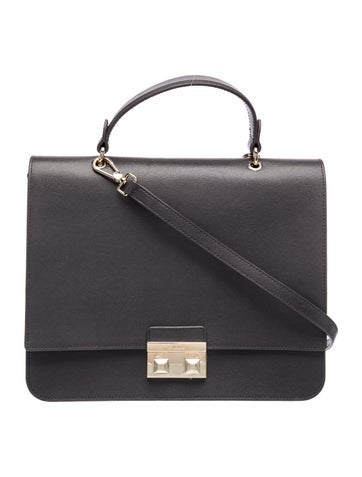 Leather Top Handle Bag