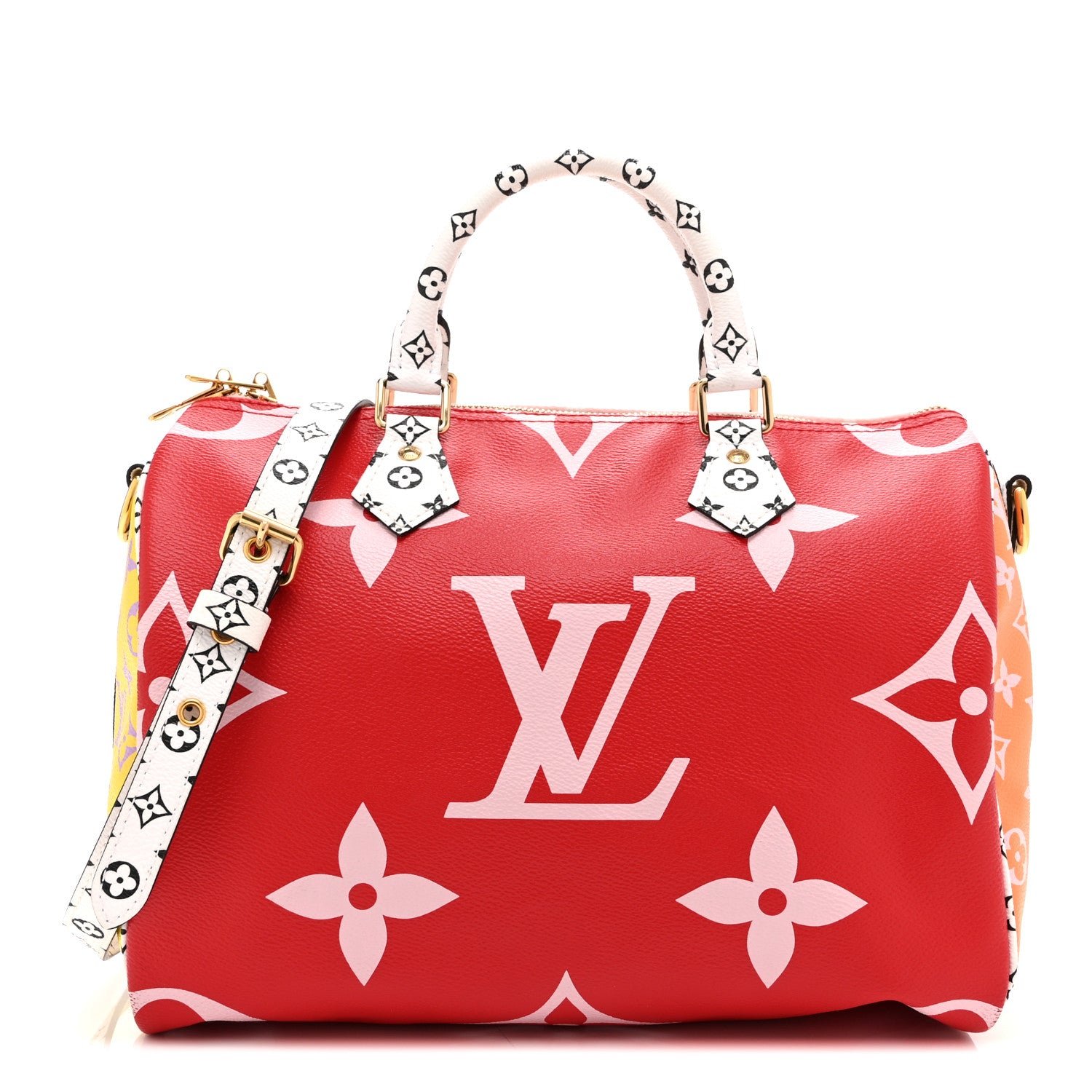 Louis Vuitton Monogram Giant Speedy Bandouliere 30 Rouge