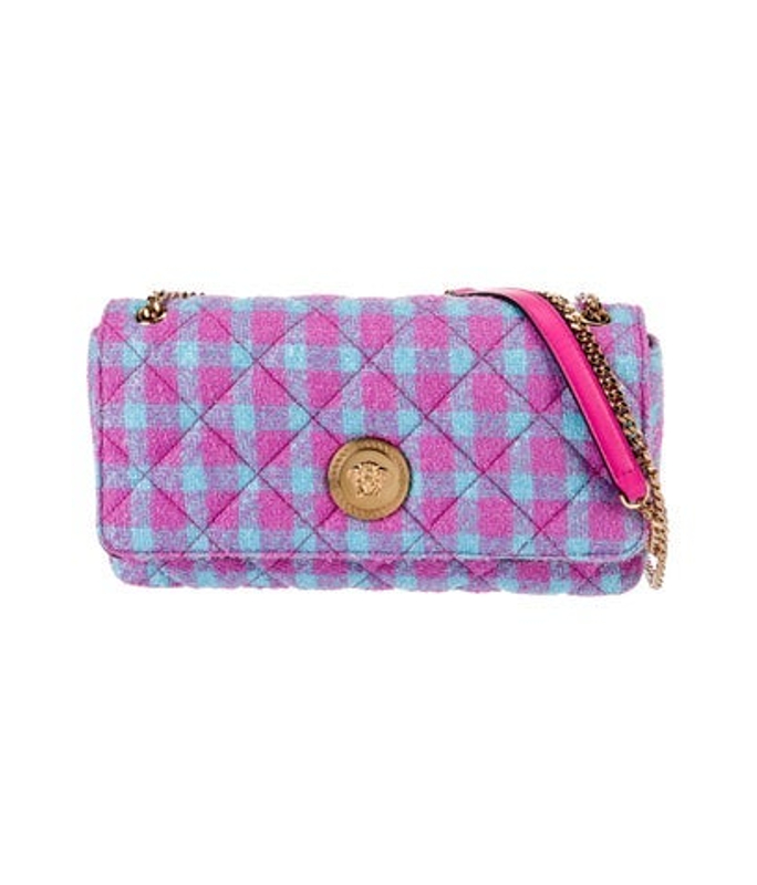 Versace Tweed Shoulder Bag