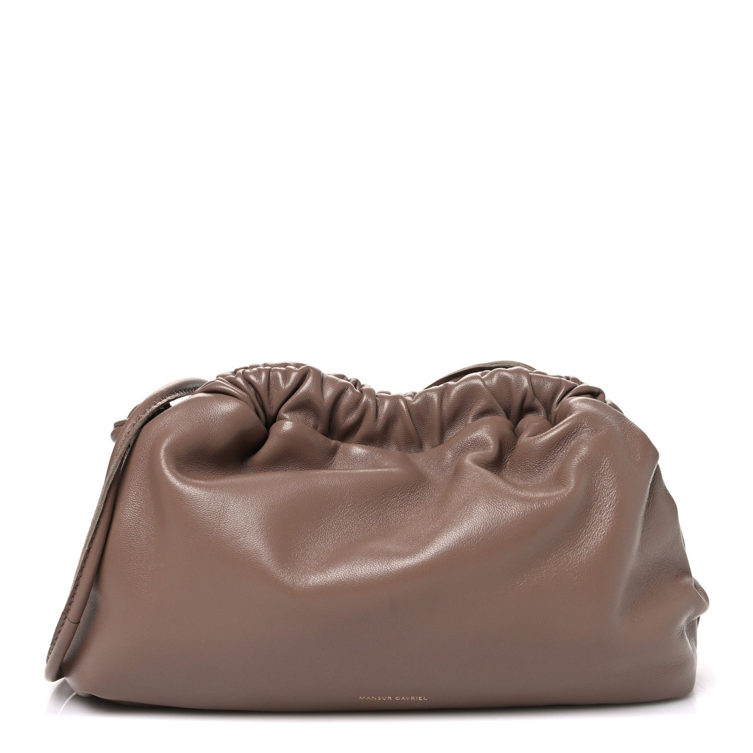 Mansur Gavriel Lambskin Mini Cloud Clutch Biscotto