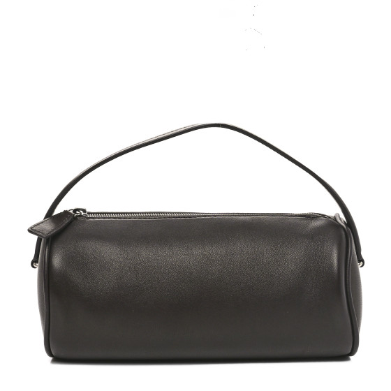 The Row Grained Calfskin 90's Bag Chocolate