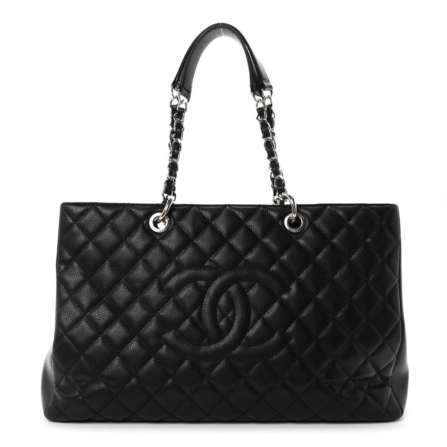 Chanel Caviar Quilted XL Grand Shopping Tote GST Black