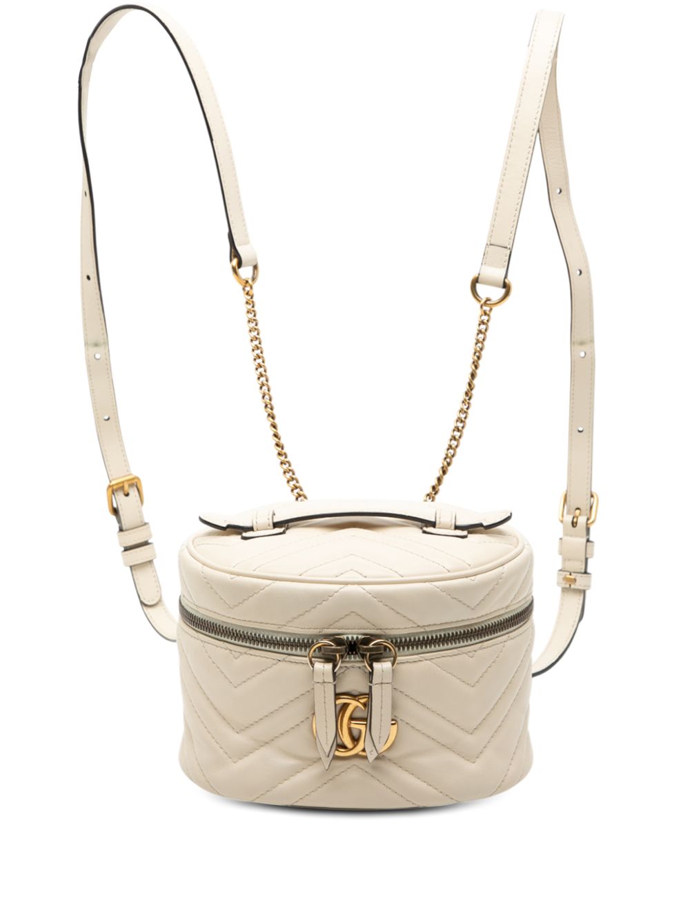 2016-2025 Mini GG Marmont Matelasse Leather Round backpack