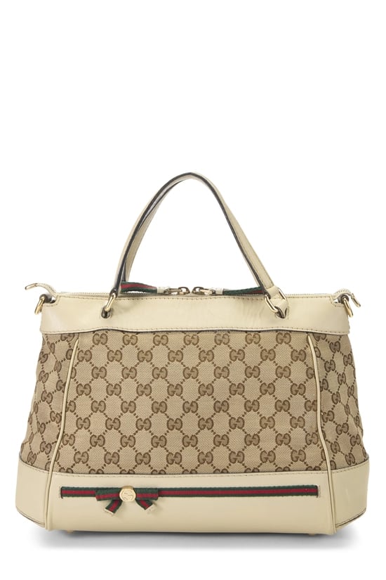 White Original GG Canvas Mayfair Convertible Handbag