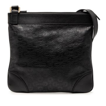Horsebit Embossed Calfskin Crossbody