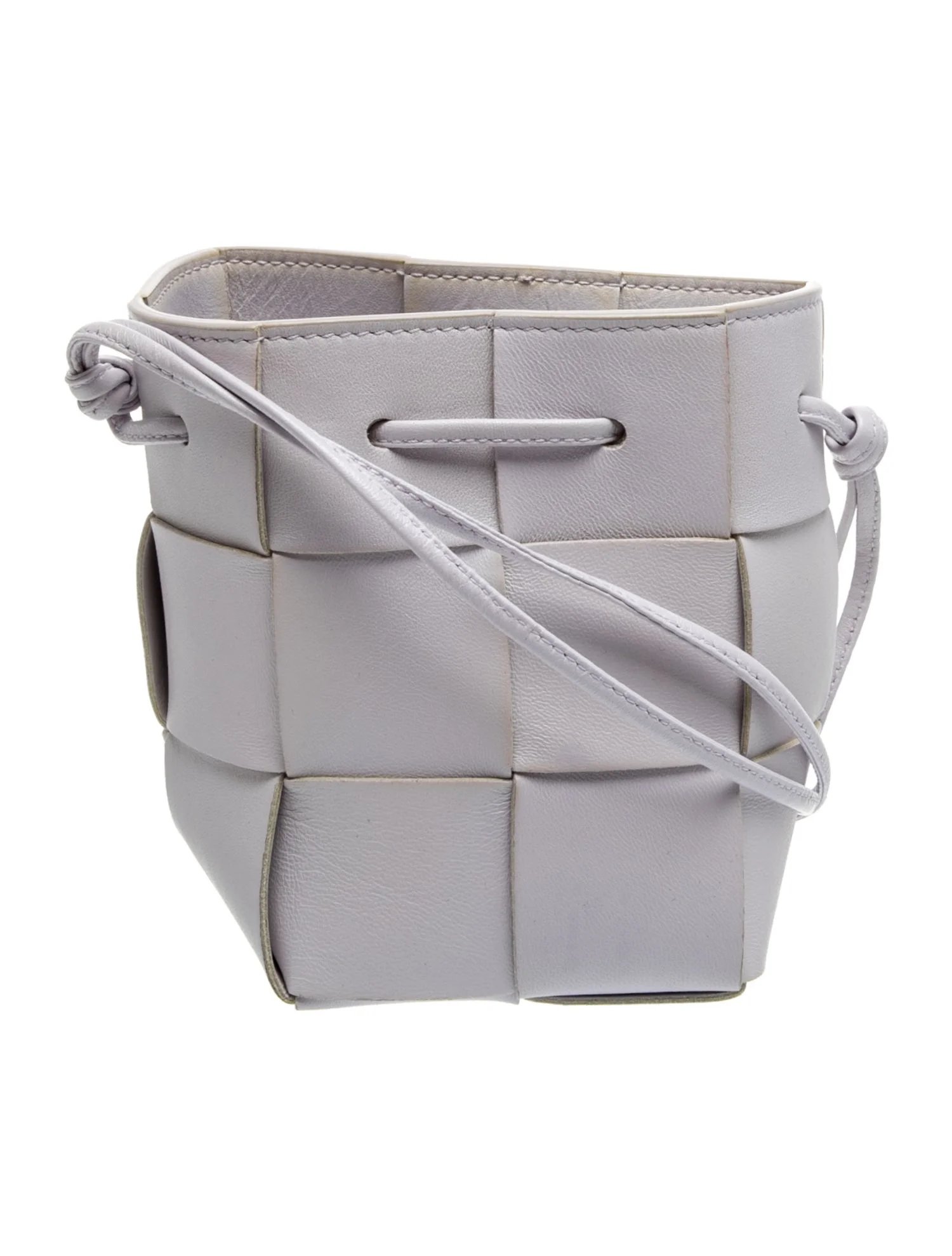 Leather Cassette Bucket Bag Mini