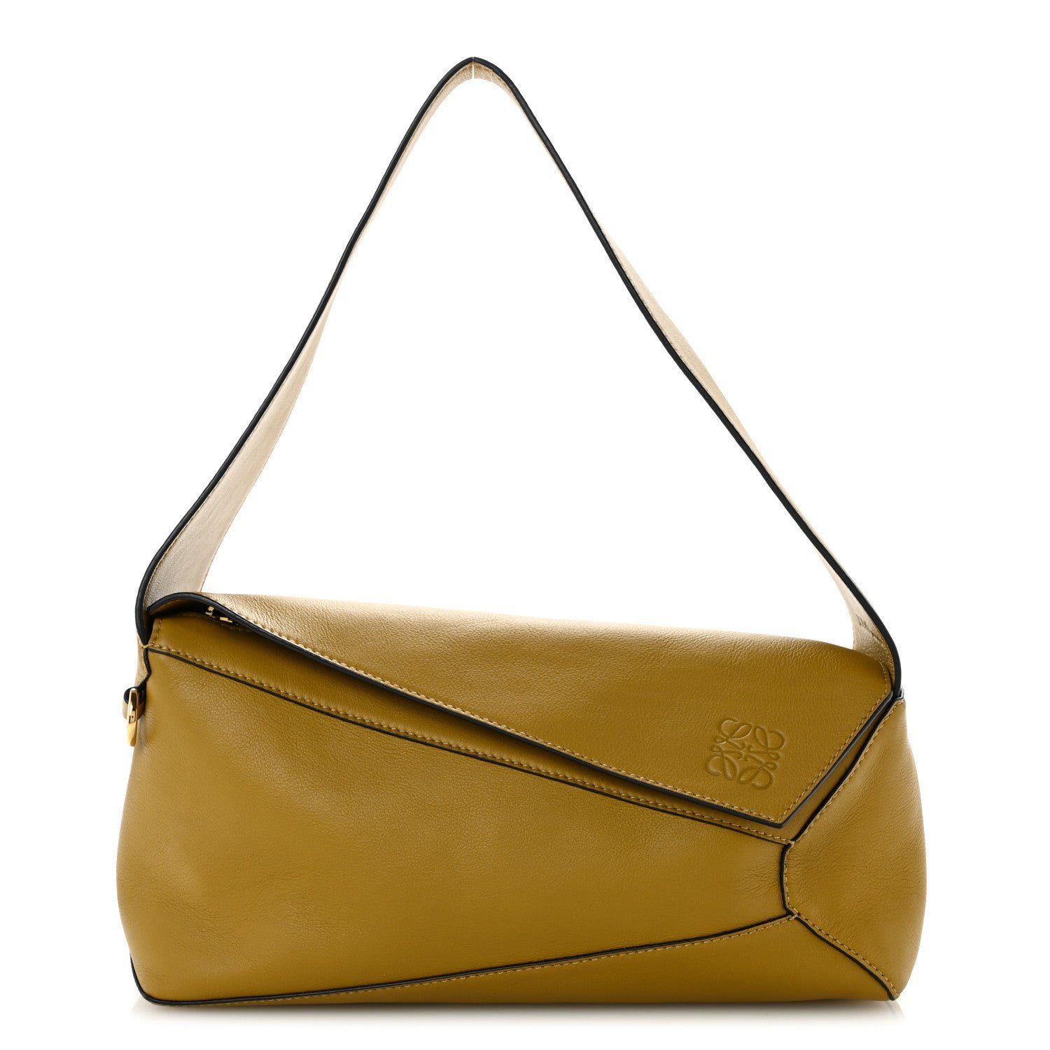 Loewe Calfskin Puzzle Hobo Ochre