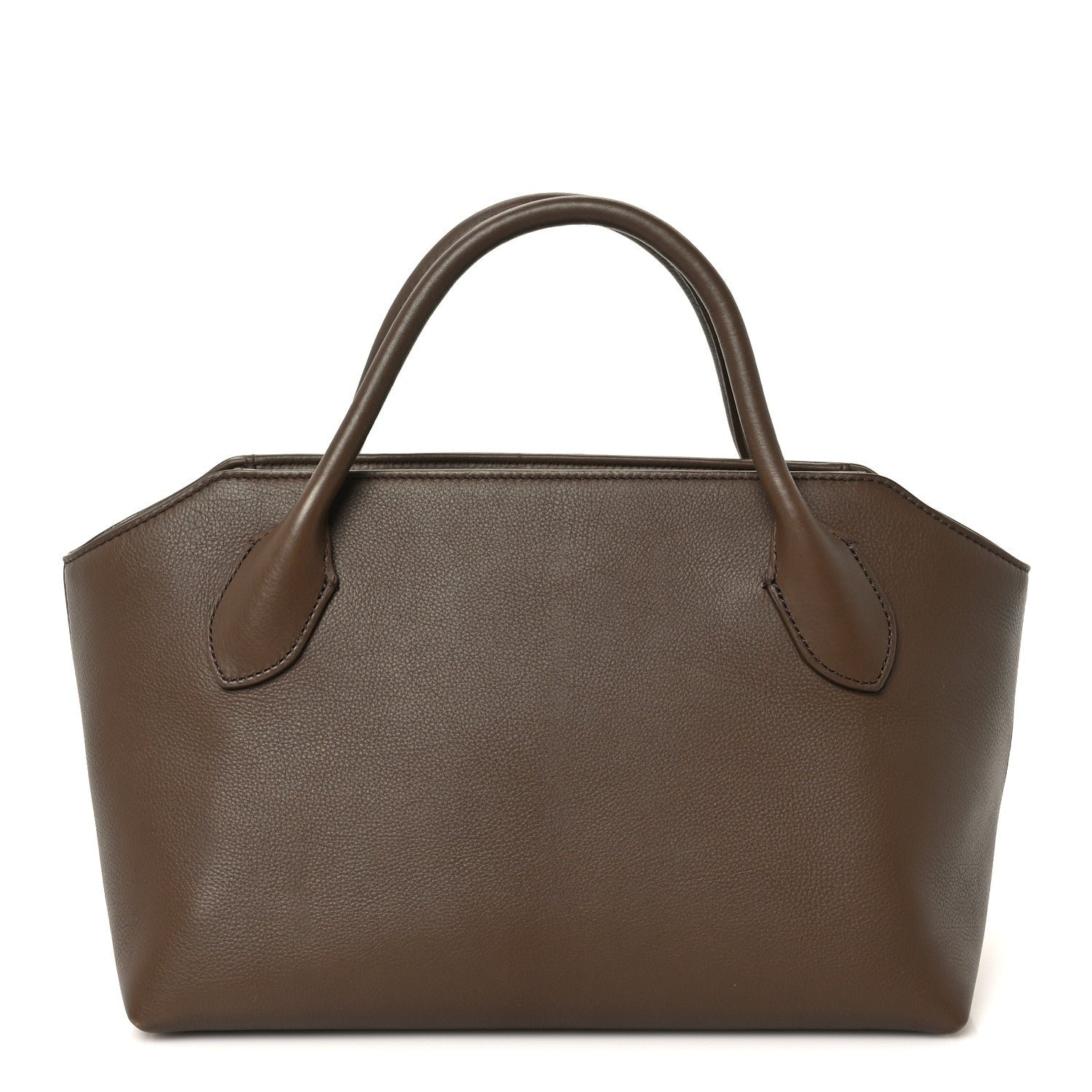 The Row Nappa Terrasse Bauletto Bag Tawny Brown
