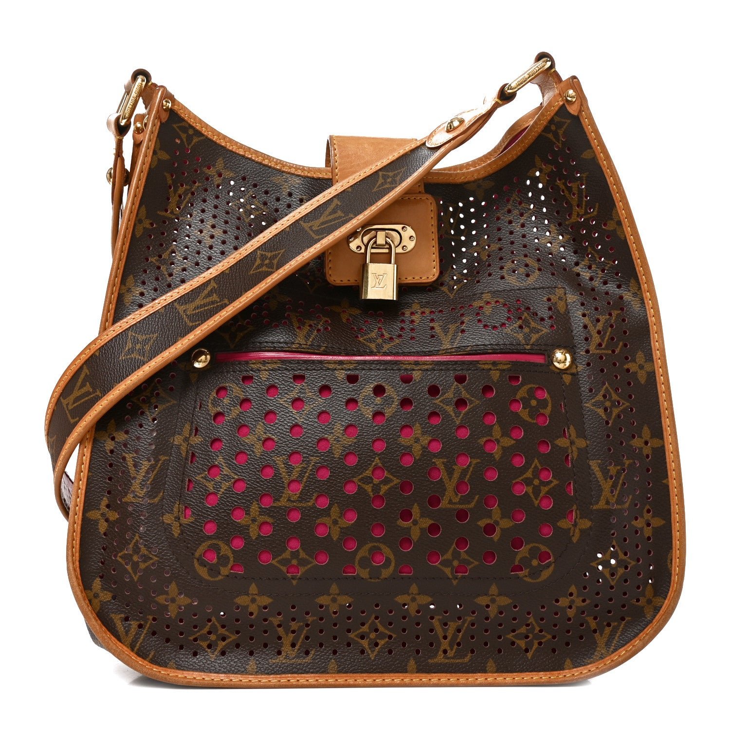 Louis Vuitton Monogram Perforated Musette Fuchsia