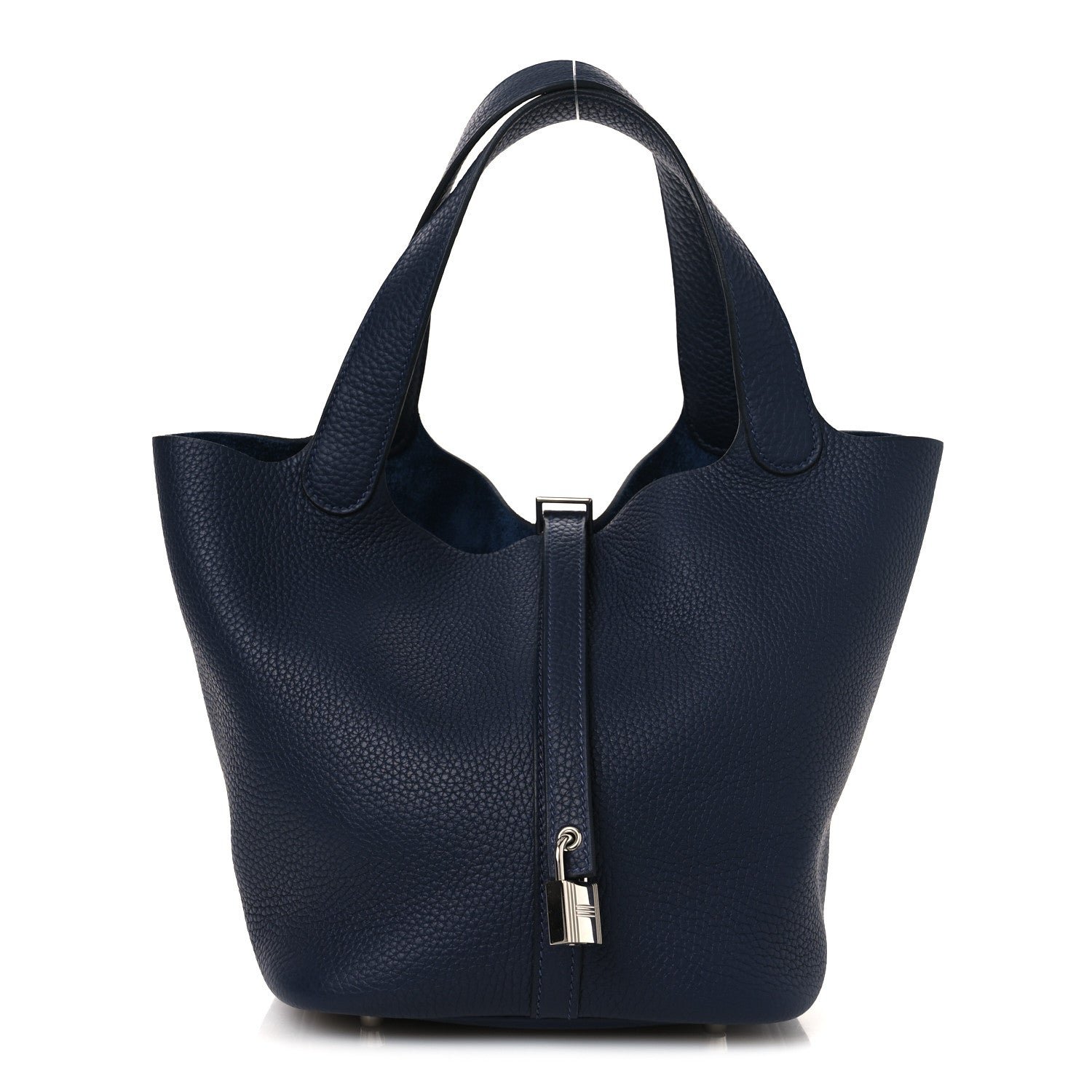 Hermes Taurillon Clemence Picotin Lock 22 MM Bleu Nuit