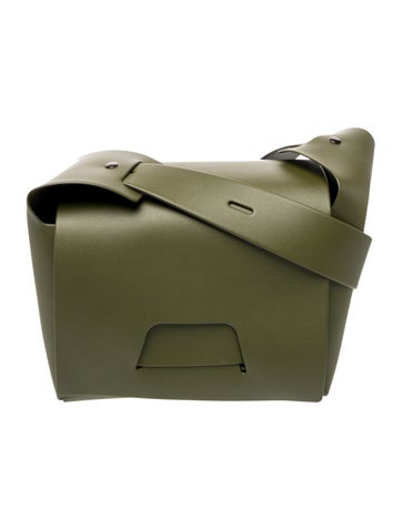 Issey Miyake Leather Shoulder Bag
