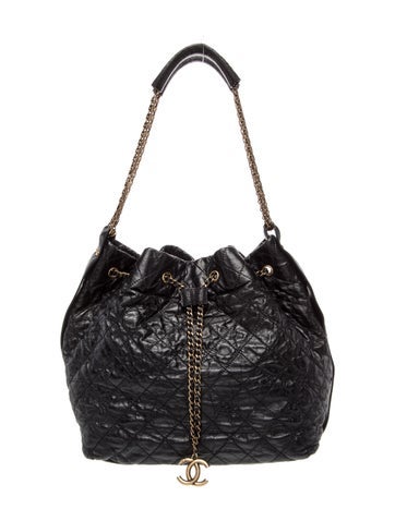 Paris-Bombay Quilted Bucket Bag