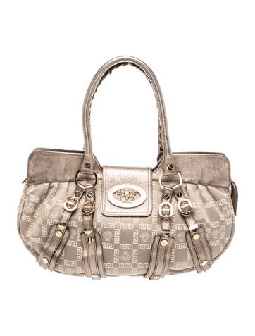 Versace Canvas Shoulder Bag