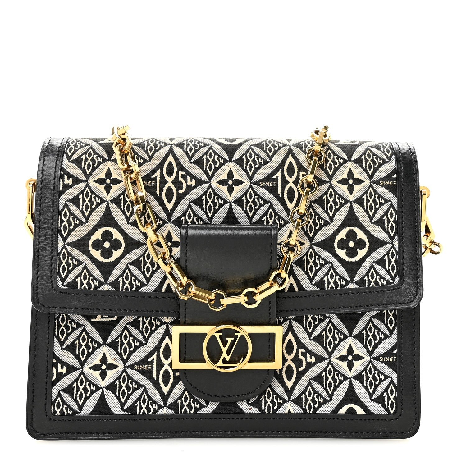 Louis Vuitton Louis Vuitton Jacquard Since 1854 Dauphine MM Grey
