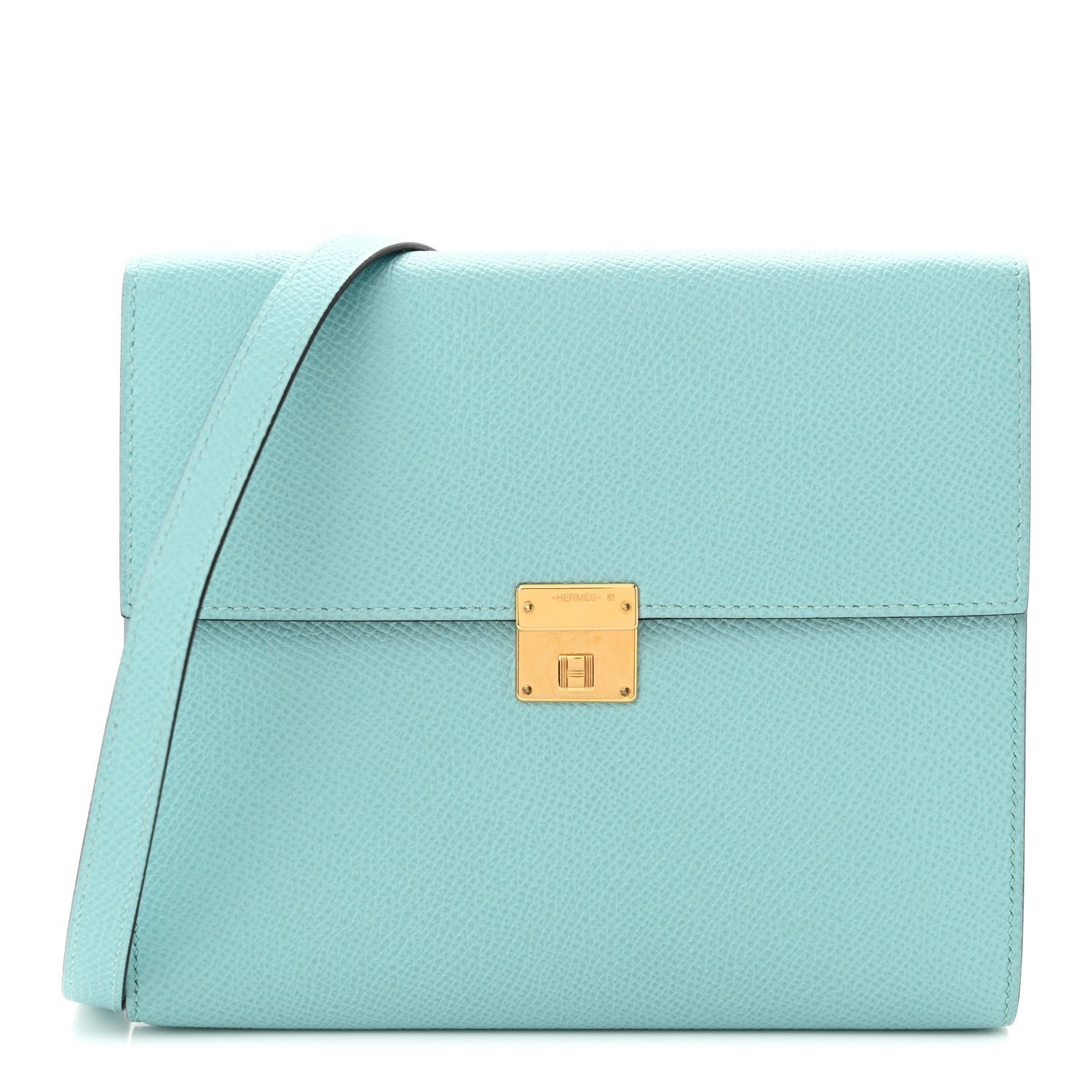 Hermes Epsom Verso Clic 16 Wallet Bleu Atoll Malachite