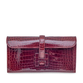 Hermes Bordeaux Shiny Niloticus Crocodile Jige Elan 29, 2016