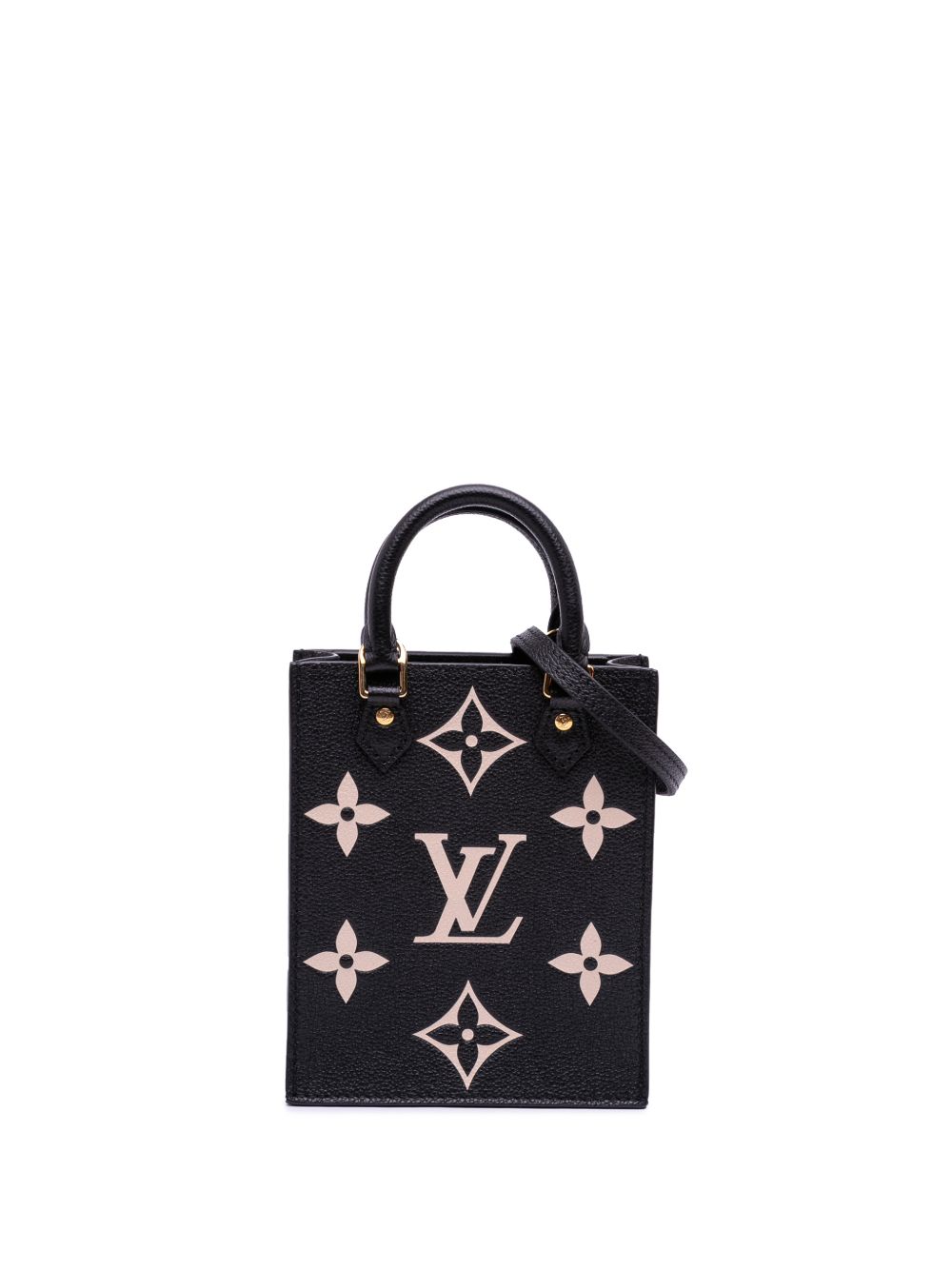2021-2026 Bicolor Monogram Empreinte Petit Sac Plat satchel