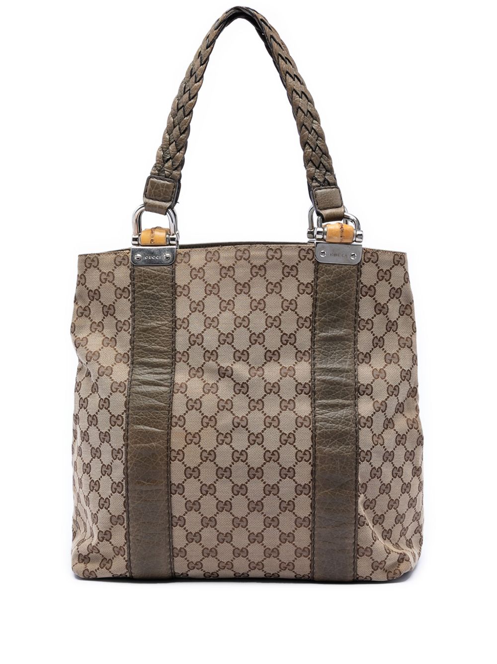 2016-2026 Large GG Canvas Bamboo Libeccio tote bag