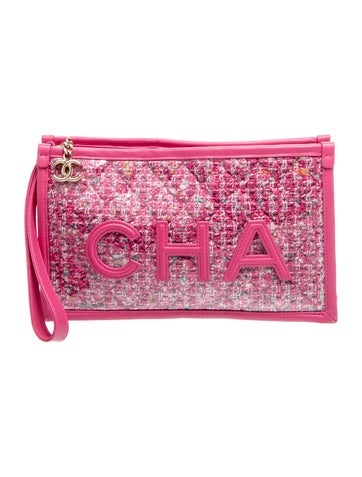 Tweed PVC Pouch