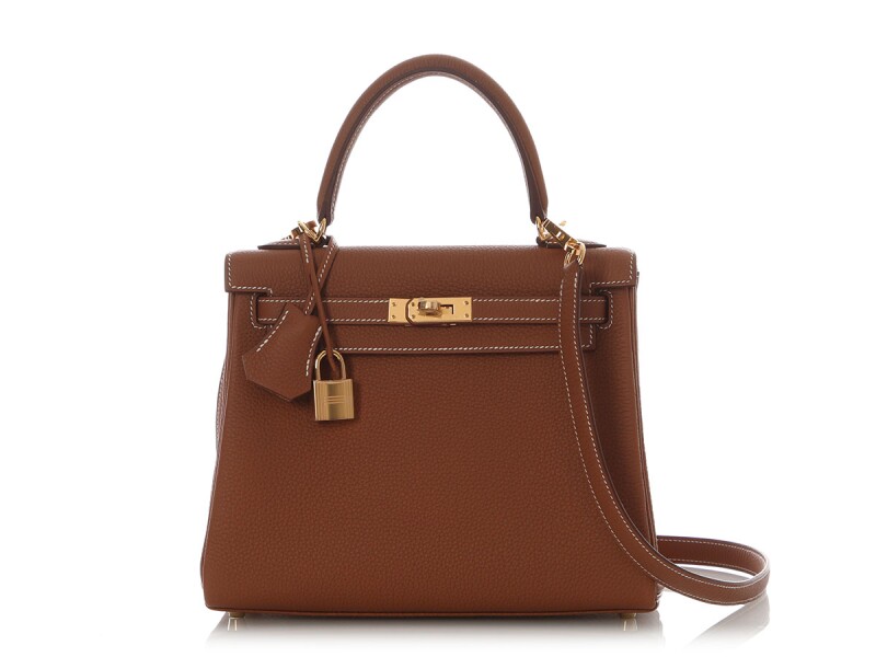 Hermes Gold Togo Retourne Kelly 25 Gold Hardware, 2025