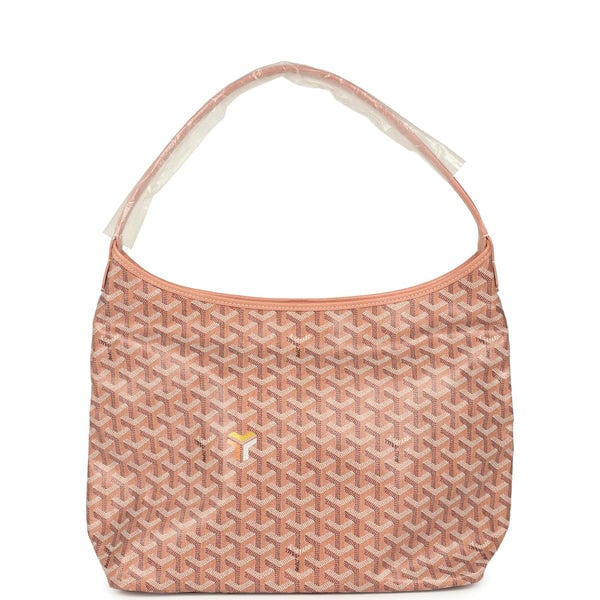 Goyard Goyard Goyardine Pearly Coral Boheme PM Hobo Bag Palladium Hardware