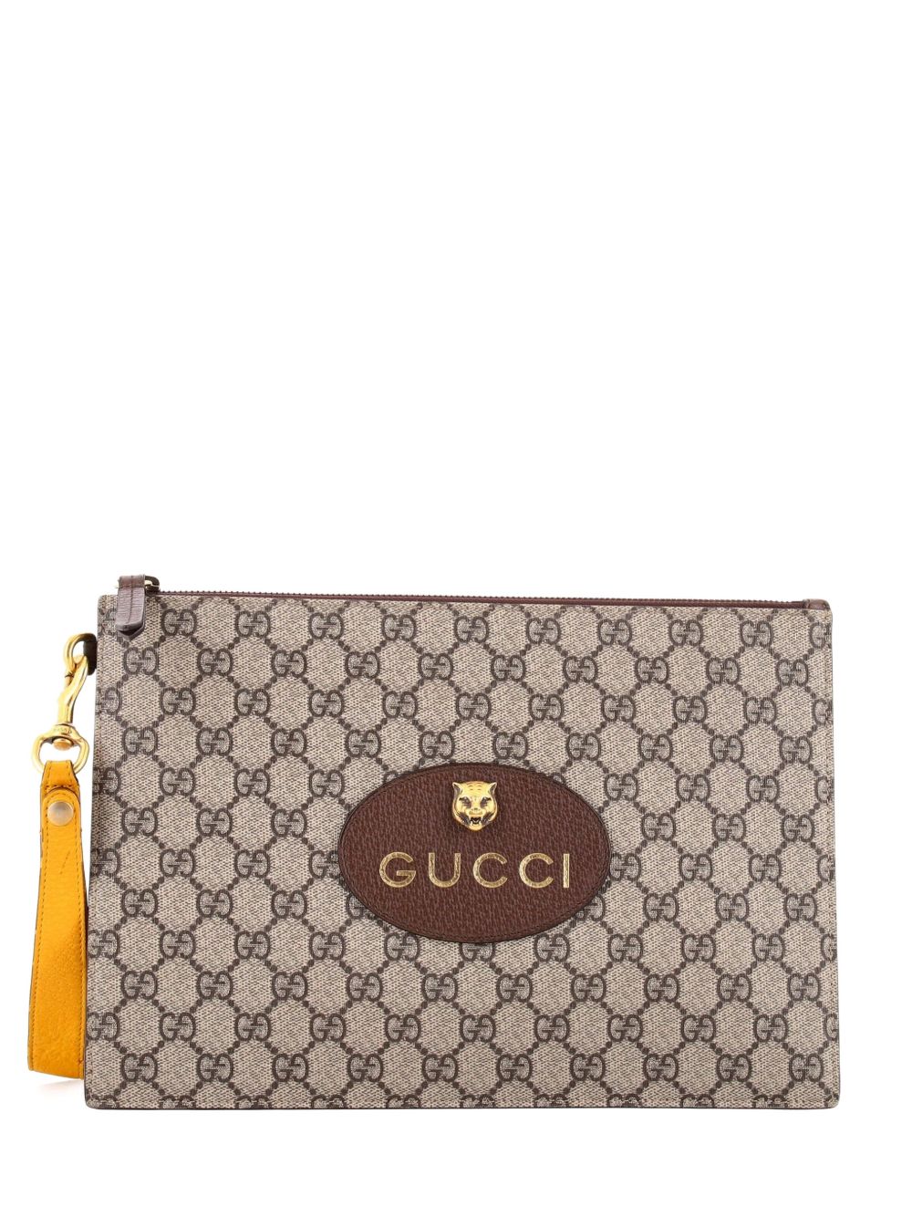 Neo Vintage Wristlet Pouch GG Coated Canvas clutch bag