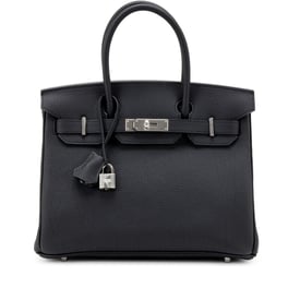 Hermes Black Togo Birkin 30 Palladium Hardware