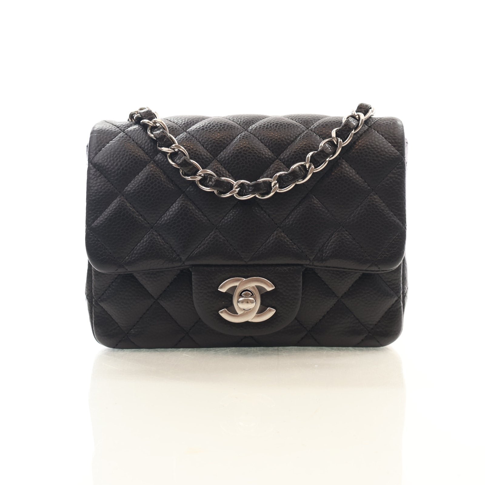 Chanel Mini Caviar Square Classic Flap Bag