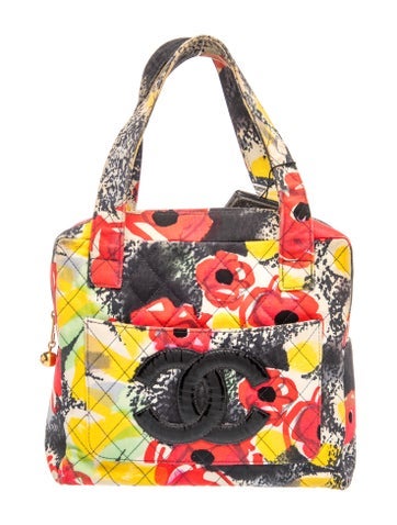 Floral Canvas Handle Bag