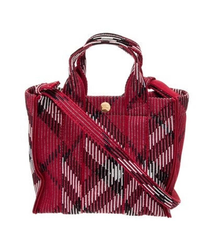 Burberry House Check Knit Tote Mini