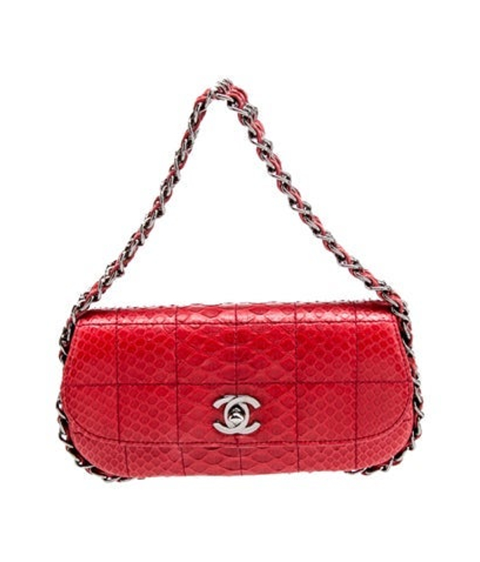 Chanel Python Rock Chain Mini Flap Bag
